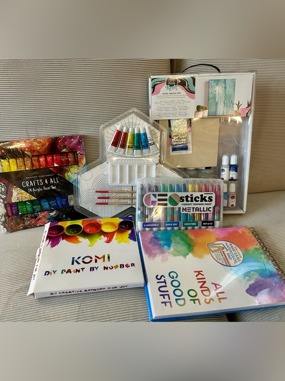 Collection of various art kits